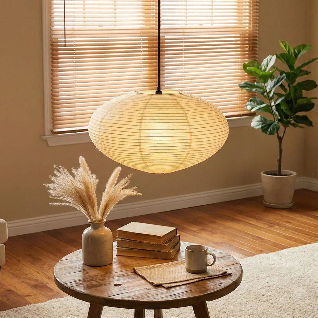 Akari Flat Shape 26A / 21A / 15A Pendant Light | wildoxy
