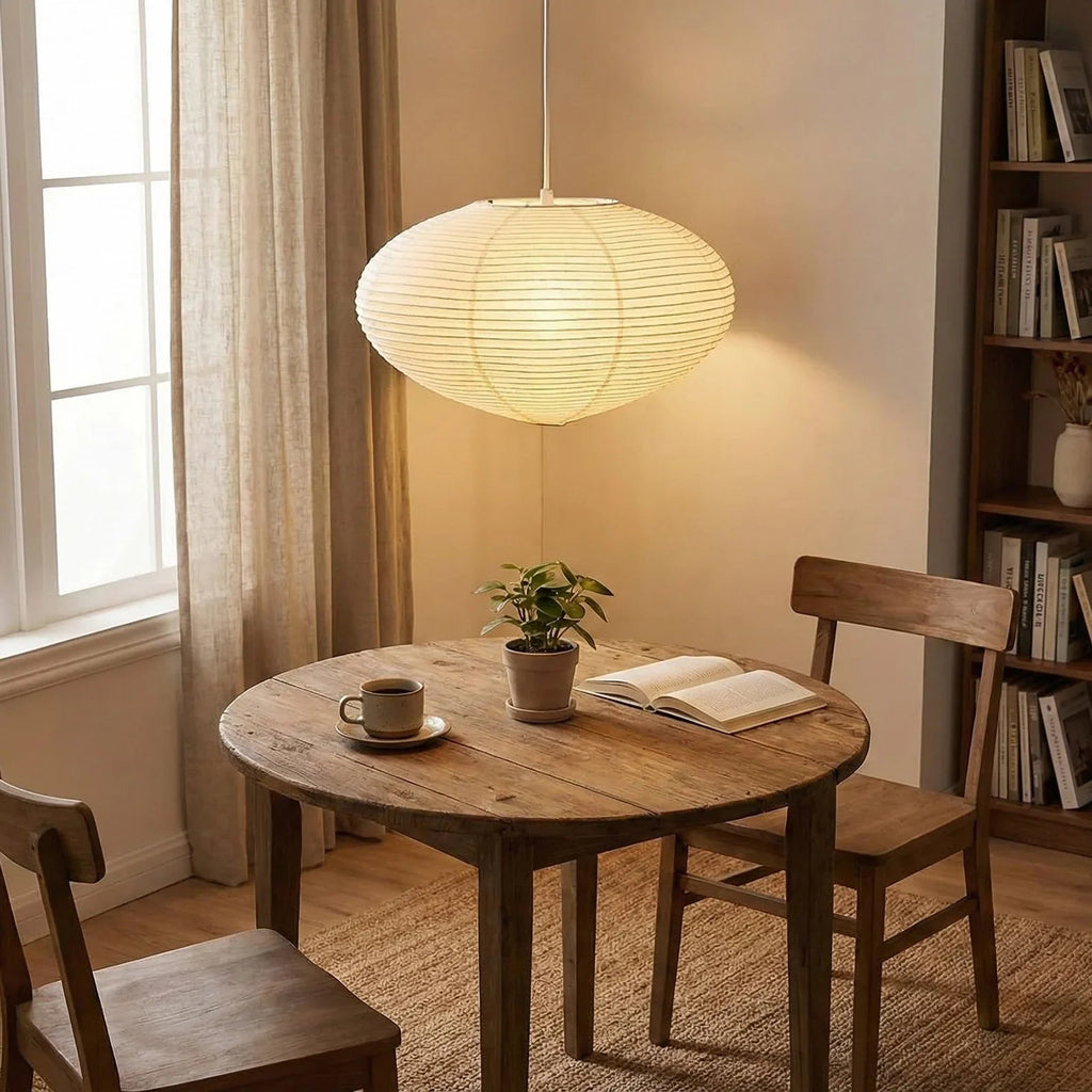 Akari Flat Shape 26A / 21A / 15A Pendant Light | wildoxy