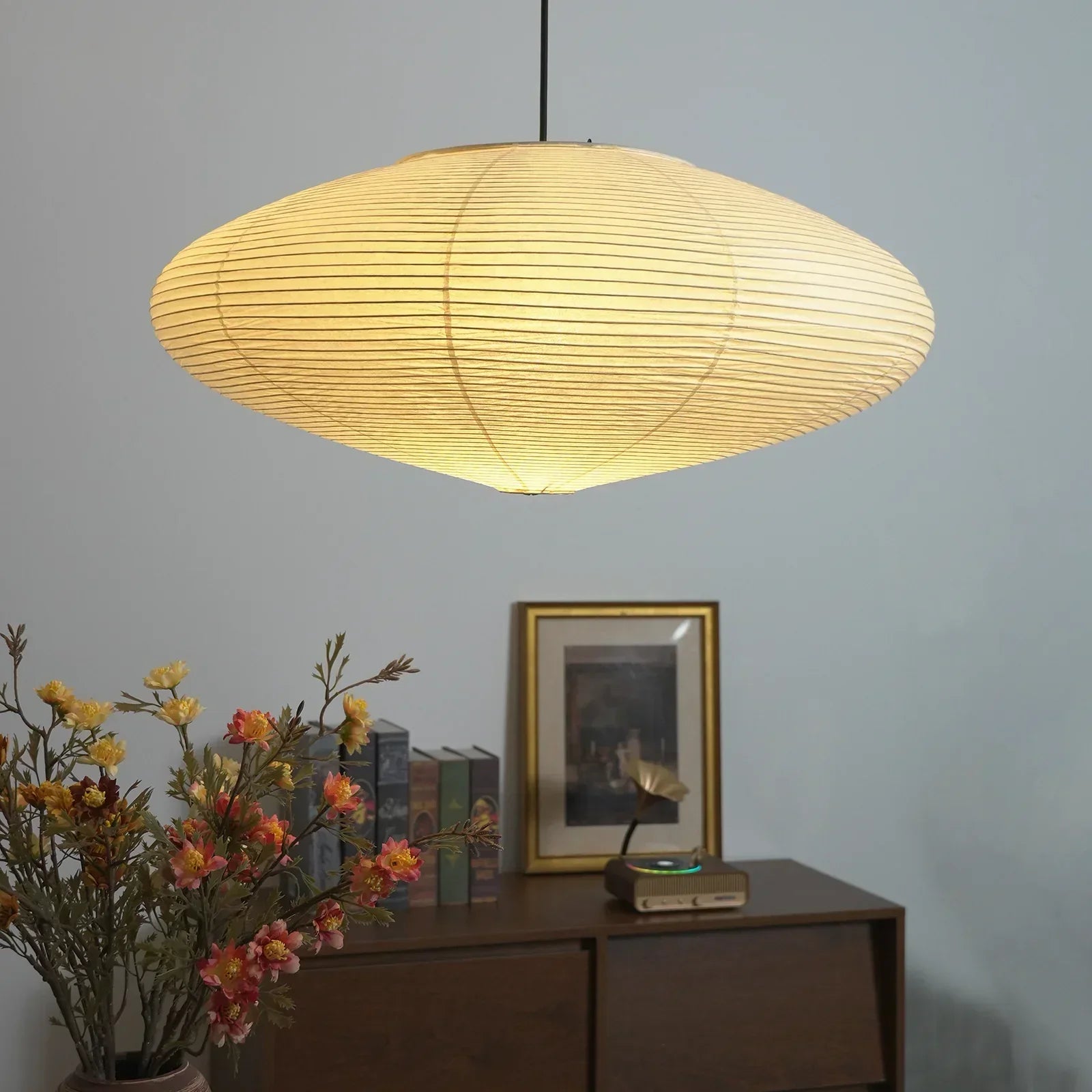 Akari Flat Shape 26A / 21A / 15A Pendant Light | wildoxy
