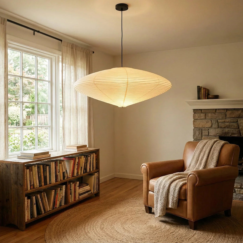 Akari Flat Shape 26A / 21A / 15A Pendant Light | wildoxy