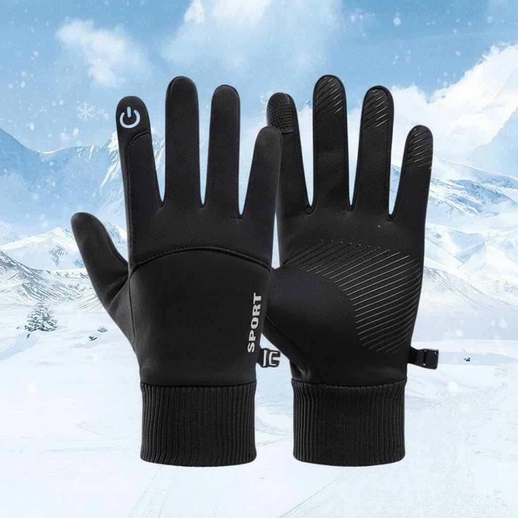 FleeceGrip Waterproof Gloves — Full Finger Touchscreen Compatible Design