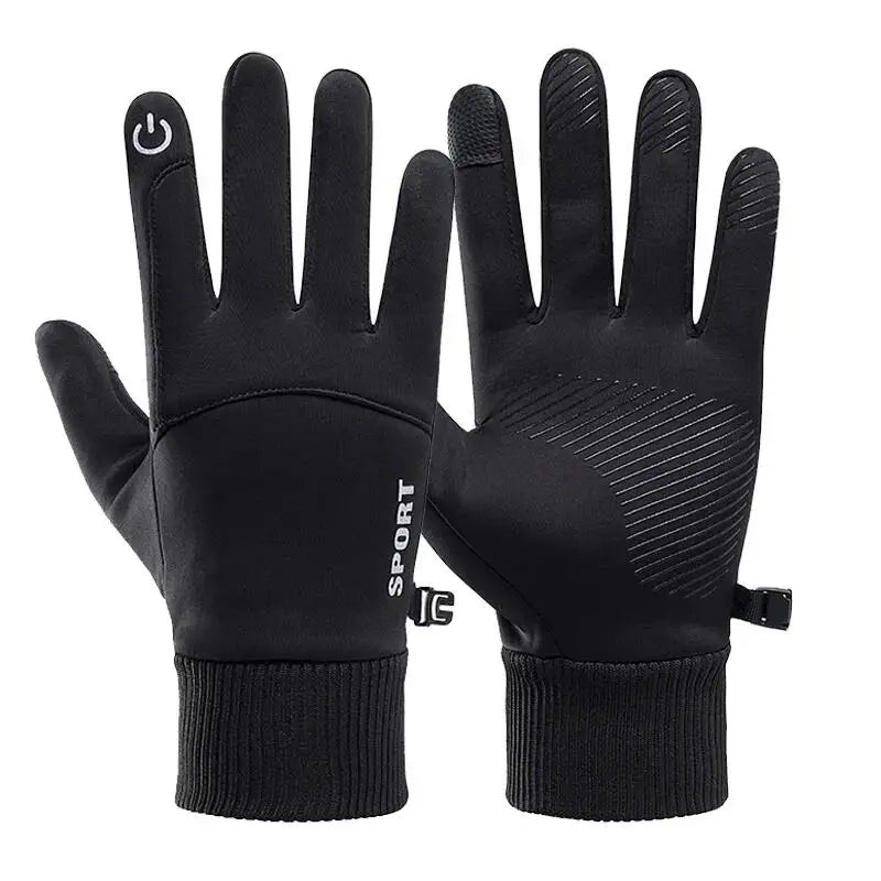 FleeceGrip Waterproof Gloves — Full Finger Touchscreen Compatible Design
