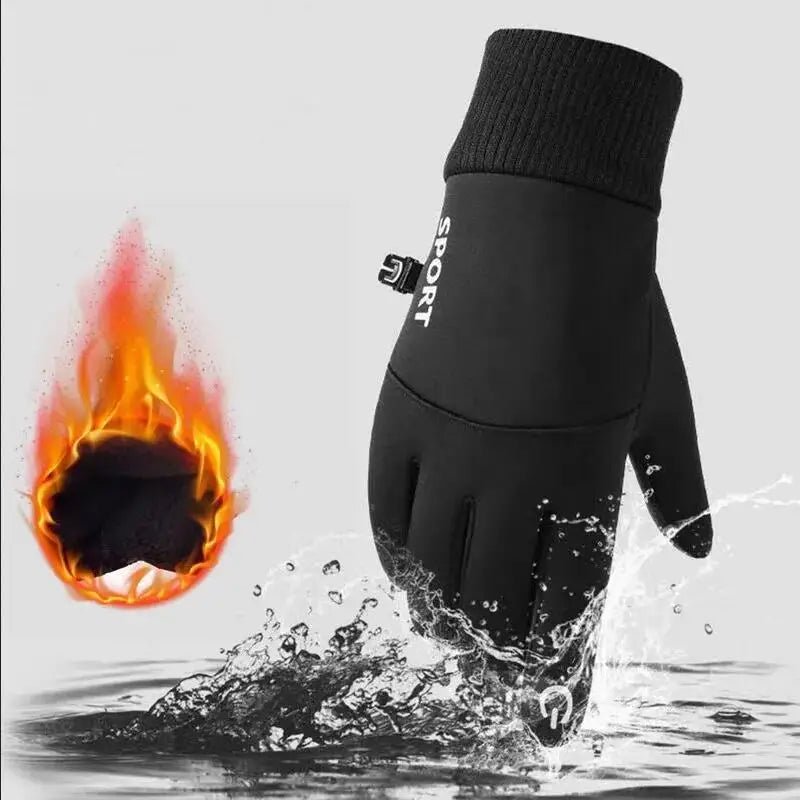 FleeceGrip Waterproof Gloves — Full Finger Touchscreen Compatible Design