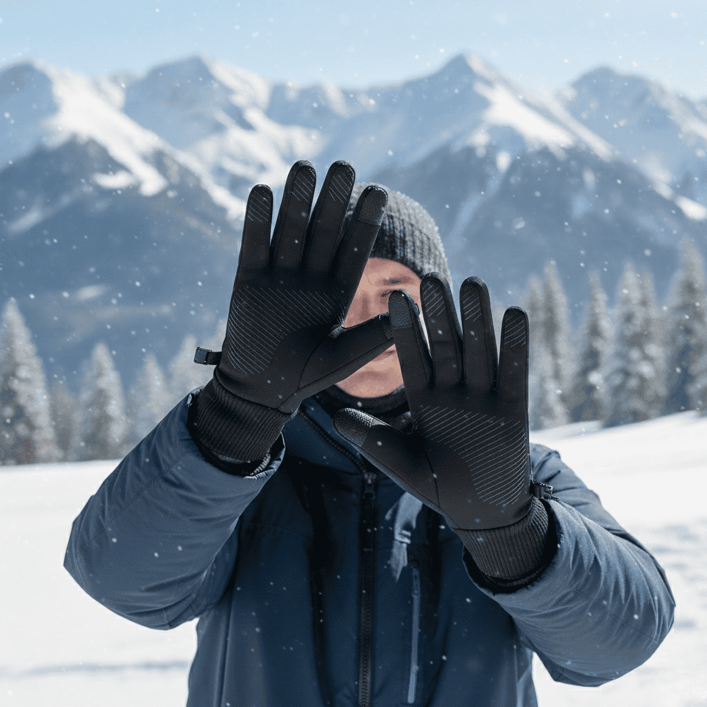 FleeceGrip Waterproof Gloves — Full Finger Touchscreen Compatible Design