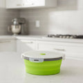 Ensemble de boîtes-repas bento pliables en silicone Flexibento — conception à pliage compact, couvercle étanche