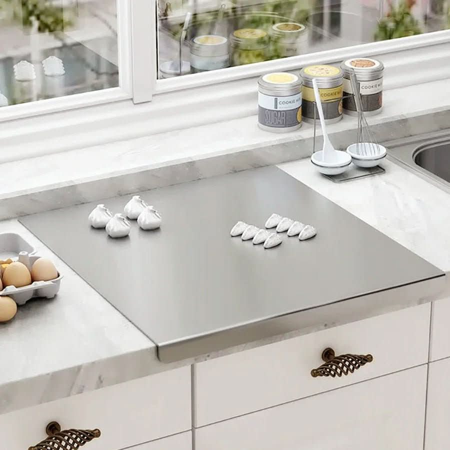 FlexiBoard L-Shaped Folding Cutting Board — Double-Sided Design