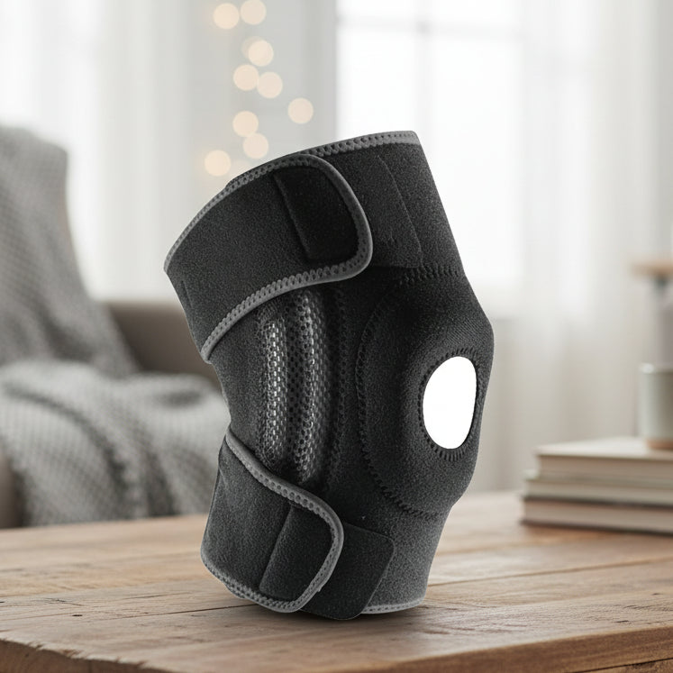 Genouillère réglable grande taille FlexiKnee Plus-Size — coupe généreuse, maintien stable