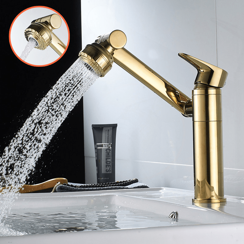 Flexispout 360° verstellbare Armatur — schnelle Installation ohne Werkzeug, integrierte Sprühfunktion