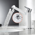 Flexispout 360° verstellbare Armatur — schnelle Installation ohne Werkzeug, integrierte Sprühfunktion