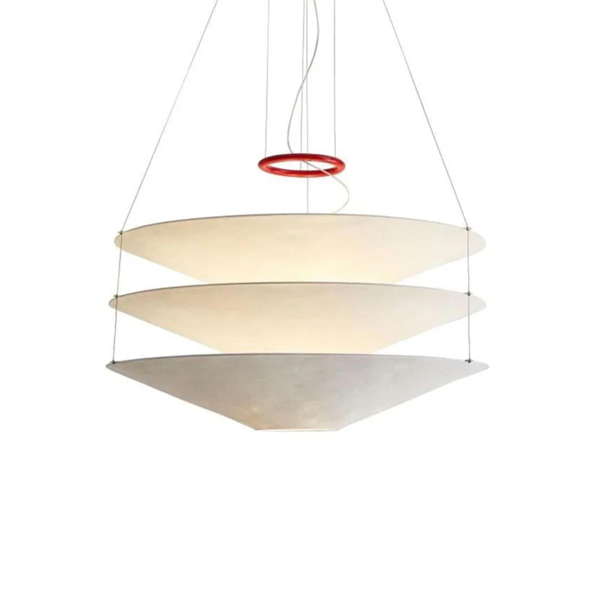 Floating Three Tiered Disc Pendant Light | wildoxy