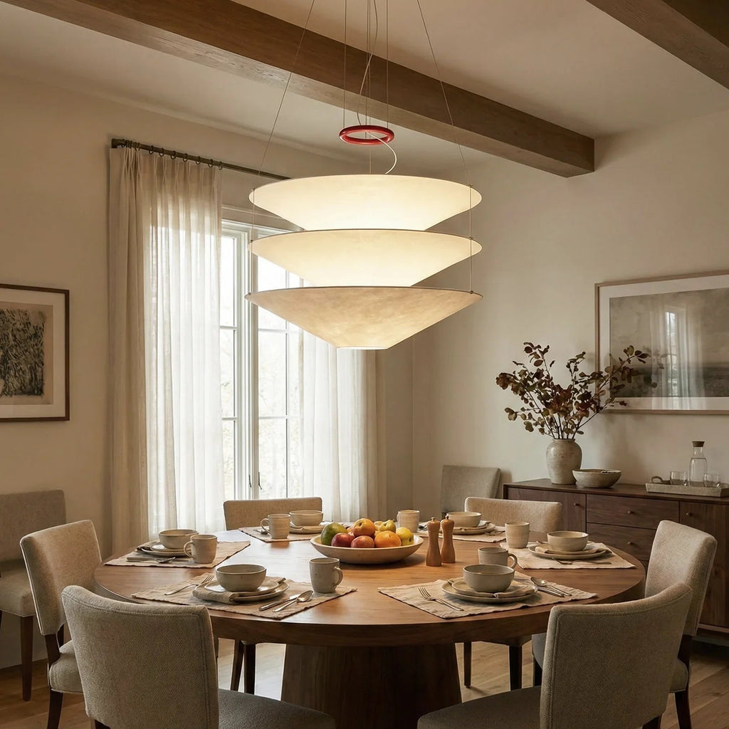 Floating Three Tiered Disc Pendant Light | wildoxy