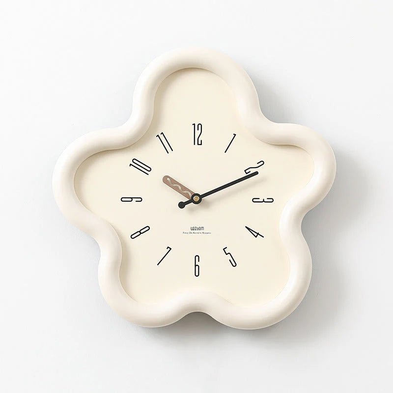 Floracraft 3D-Blumen-Wanduhr — Lautloses Uhrwerk, Dekorationspendel