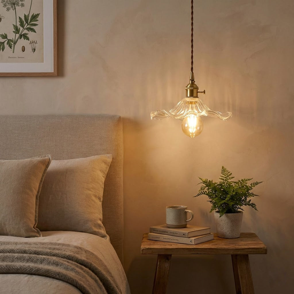 Floral Glass Pendant Light | wildoxy