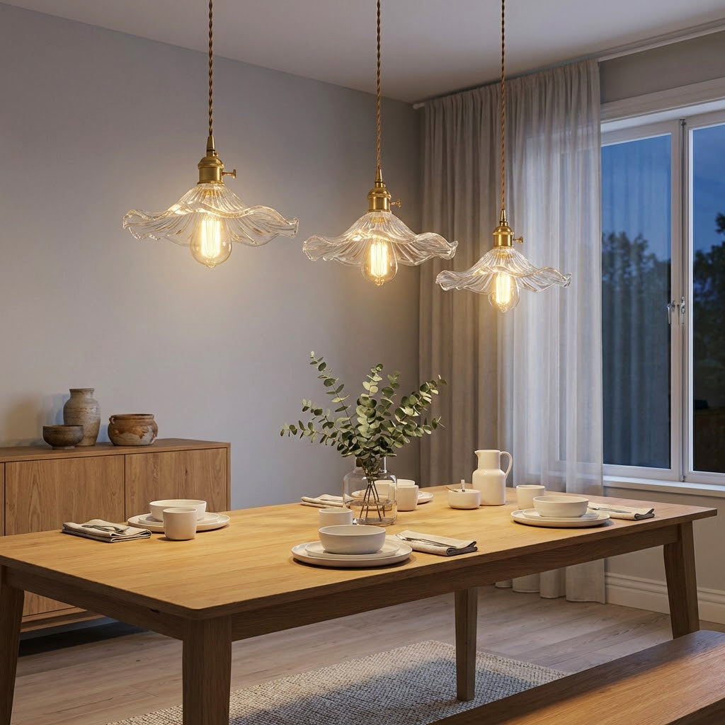 Floral Glass Pendant Light | wildoxy