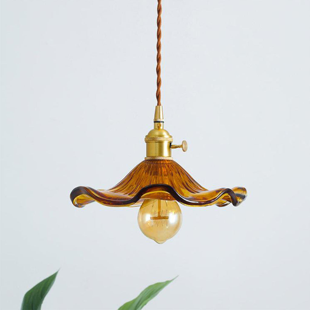 Floral Glass Pendant Light | wildoxy