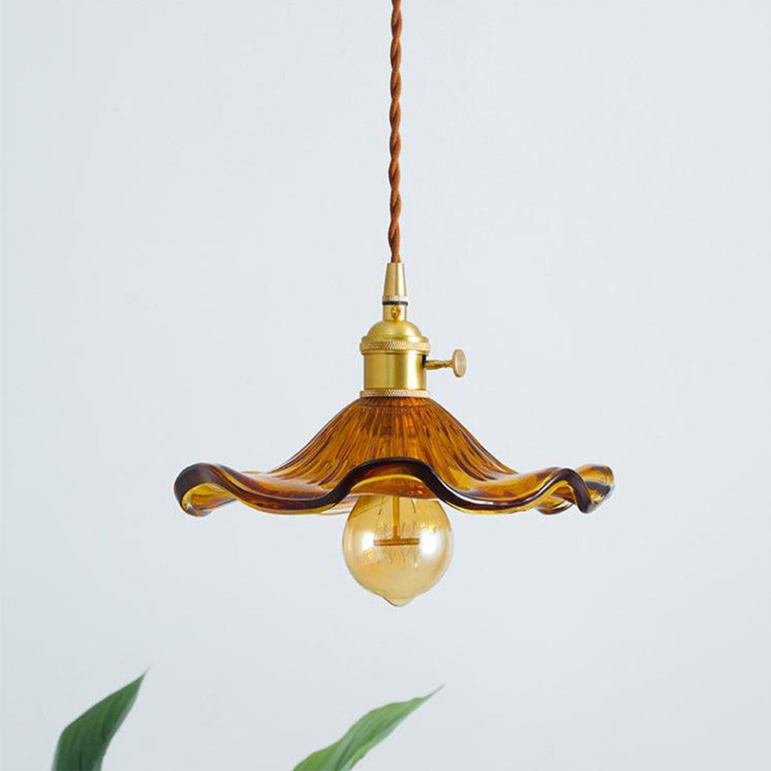 Floral Glass Pendant Light | wildoxy