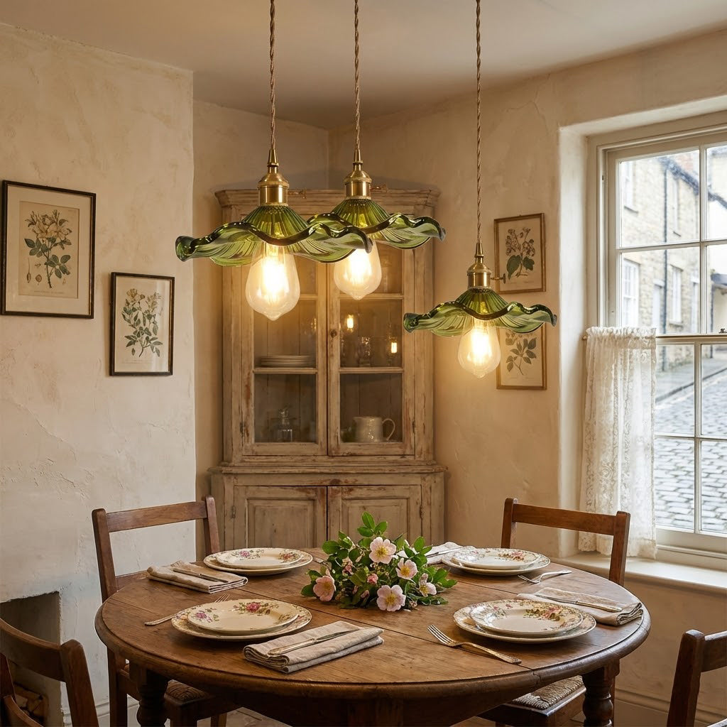 Floral Glass Pendant Light | wildoxy