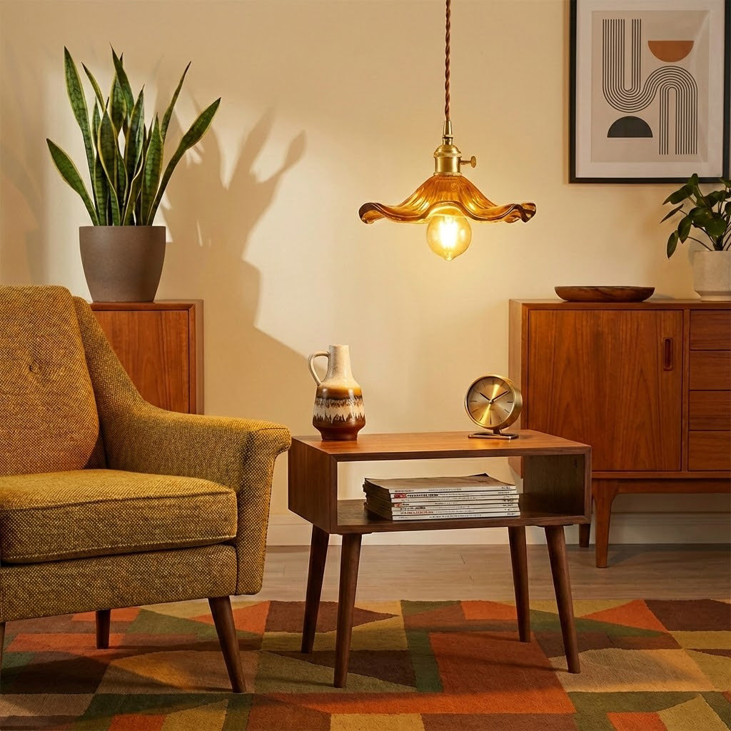 Floral Glass Pendant Light | wildoxy