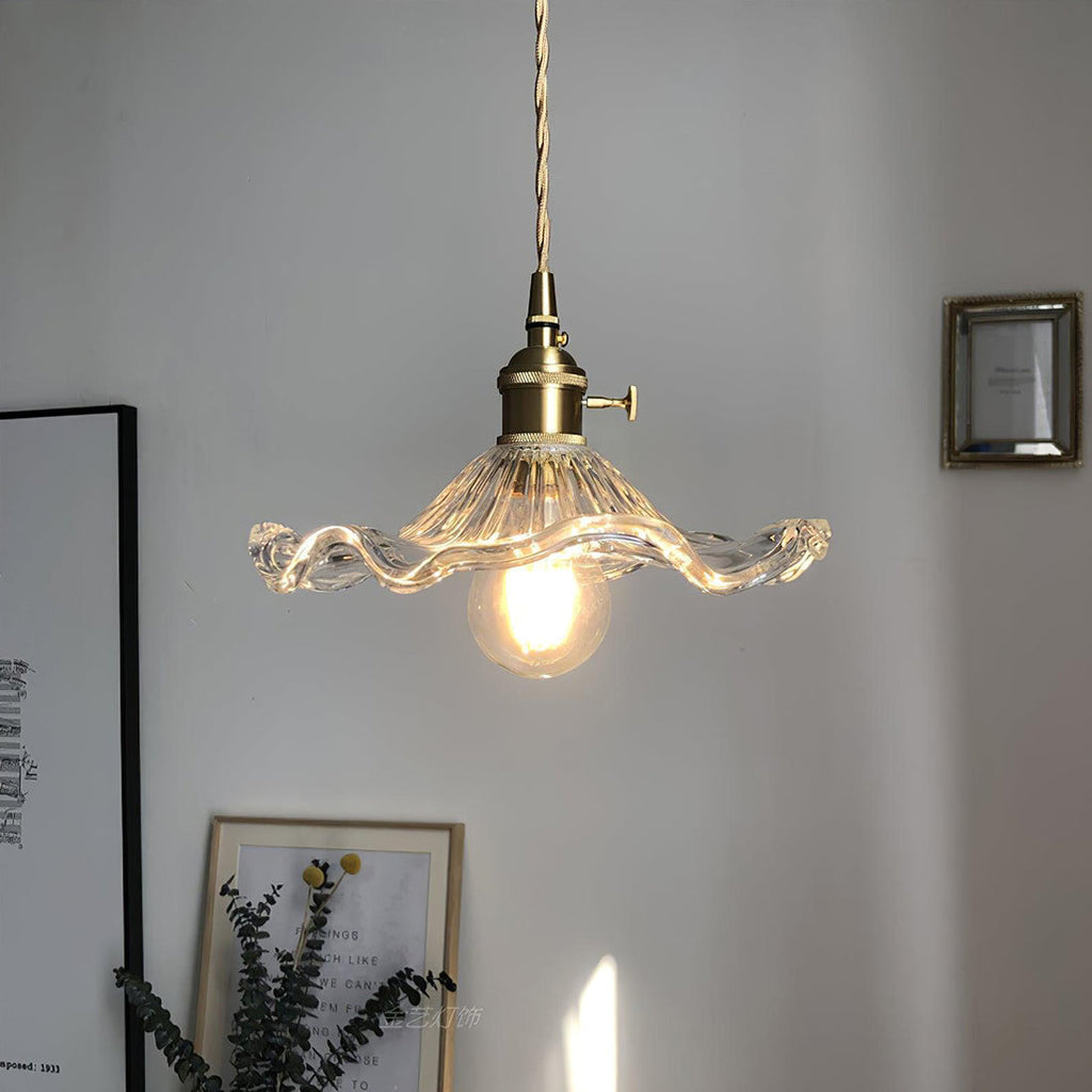 Floral Glass Pendant Light | wildoxy