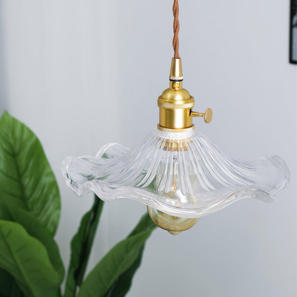 Floral Glass Pendant Light | wildoxy