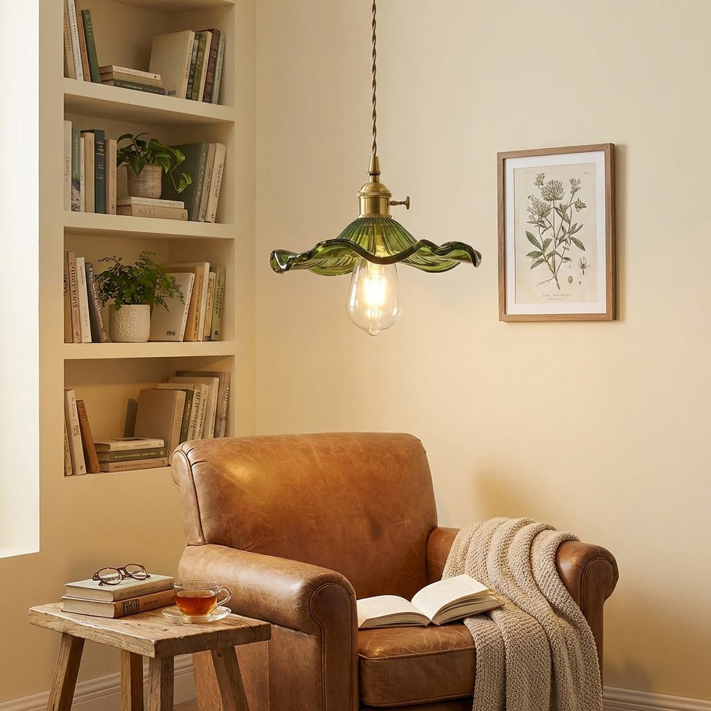 Floral Glass Pendant Light | wildoxy