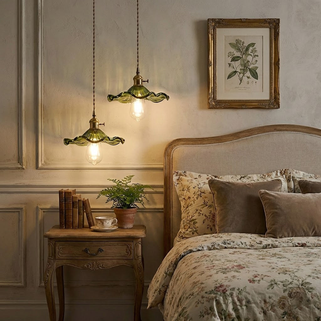 Floral Glass Pendant Light | wildoxy