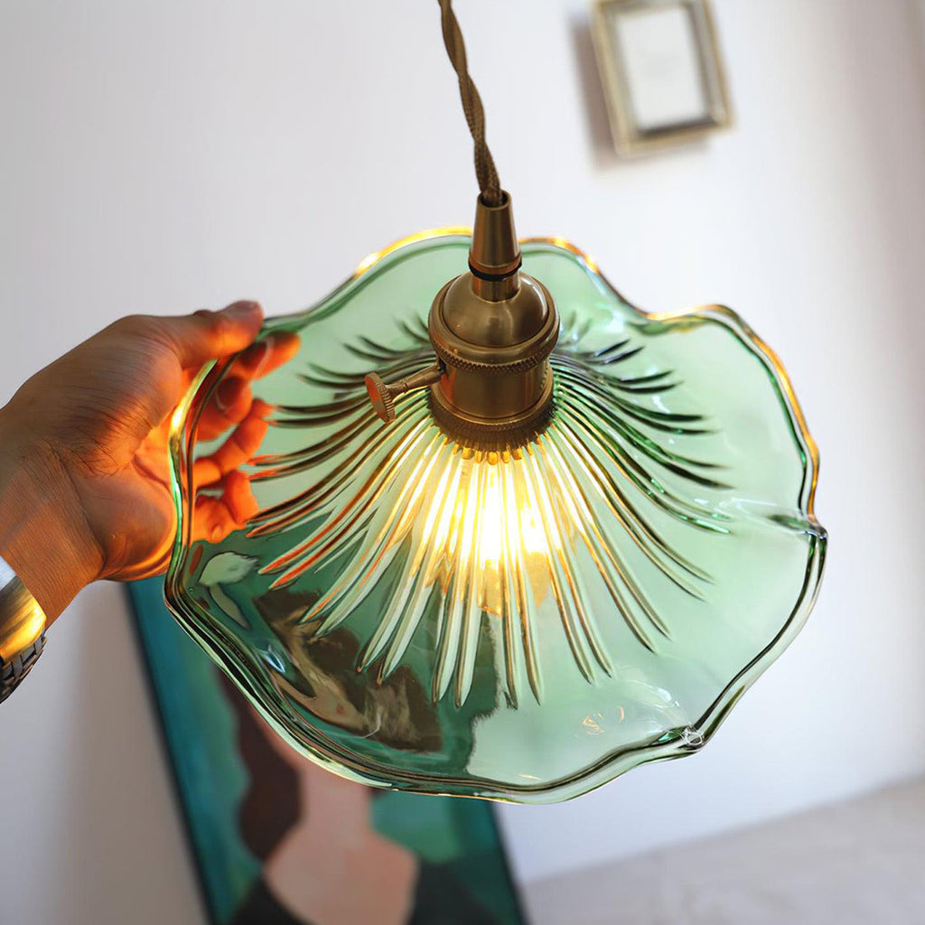 Floral Glass Pendant Light | wildoxy