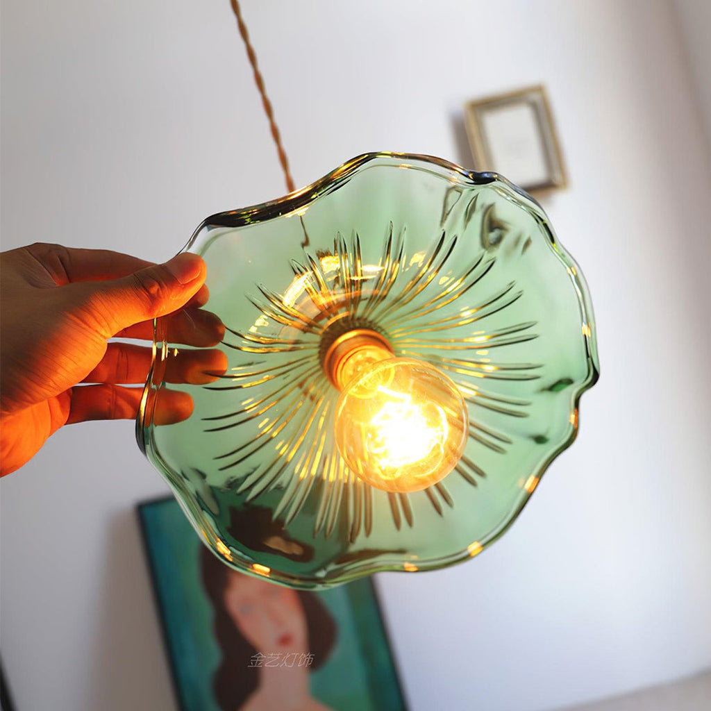 Floral Glass Pendant Light | wildoxy
