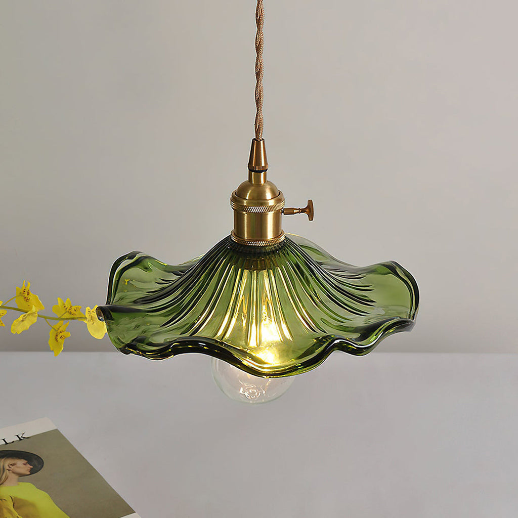 Floral Glass Pendant Light | wildoxy