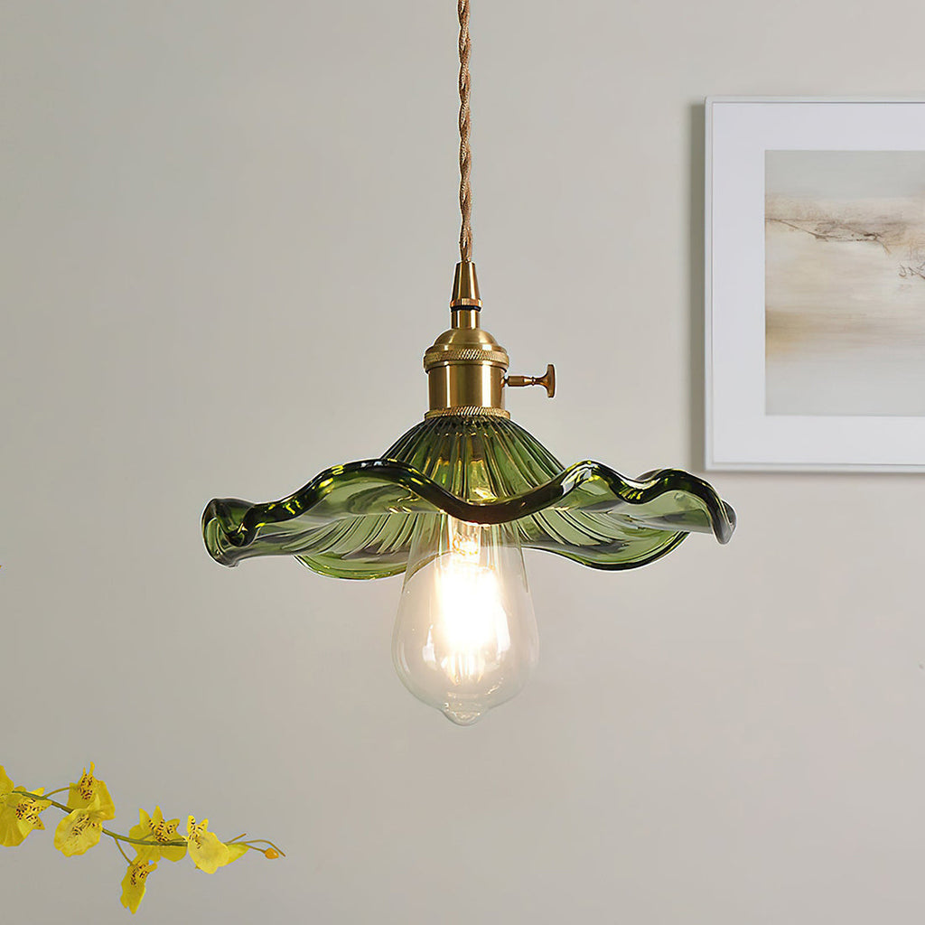 Floral Glass Pendant Light | wildoxy