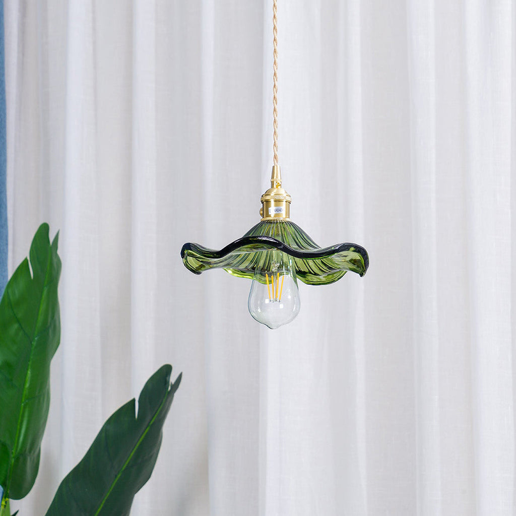 Floral Glass Pendant Light | wildoxy