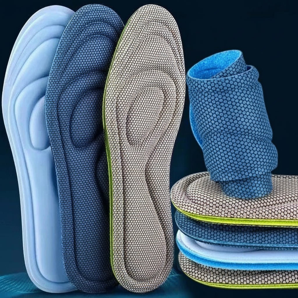 FoamCare نعال تقويمية من الإسفنج الذكي — امتصاص للعرق بطول كامل، تحكم مستمر في الروائح