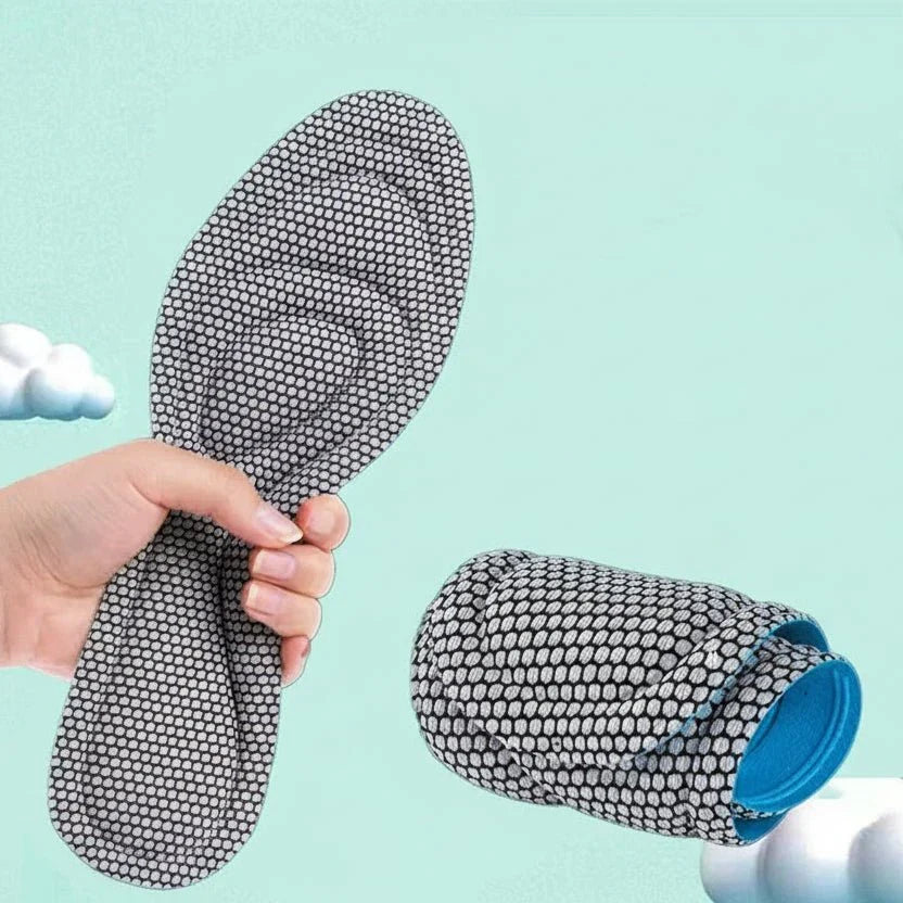 FoamCare نعال تقويمية من الإسفنج الذكي — امتصاص للعرق بطول كامل، تحكم مستمر في الروائح