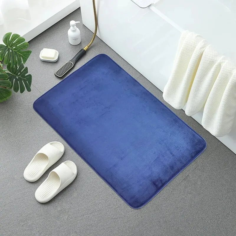 FOAMRELAX Protiskluzová koupelnová předložka z paměťové pěny — Polstrovaná opora, odolnost proti skvrnám