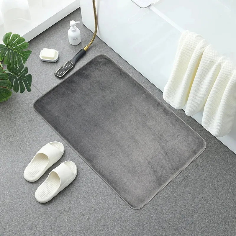 FOAMRELAX Protiskluzová koupelnová předložka z paměťové pěny — Polstrovaná opora, odolnost proti skvrnám