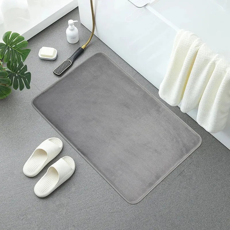 FOAMRELAX Protiskluzová koupelnová předložka z paměťové pěny — Polstrovaná opora, odolnost proti skvrnám