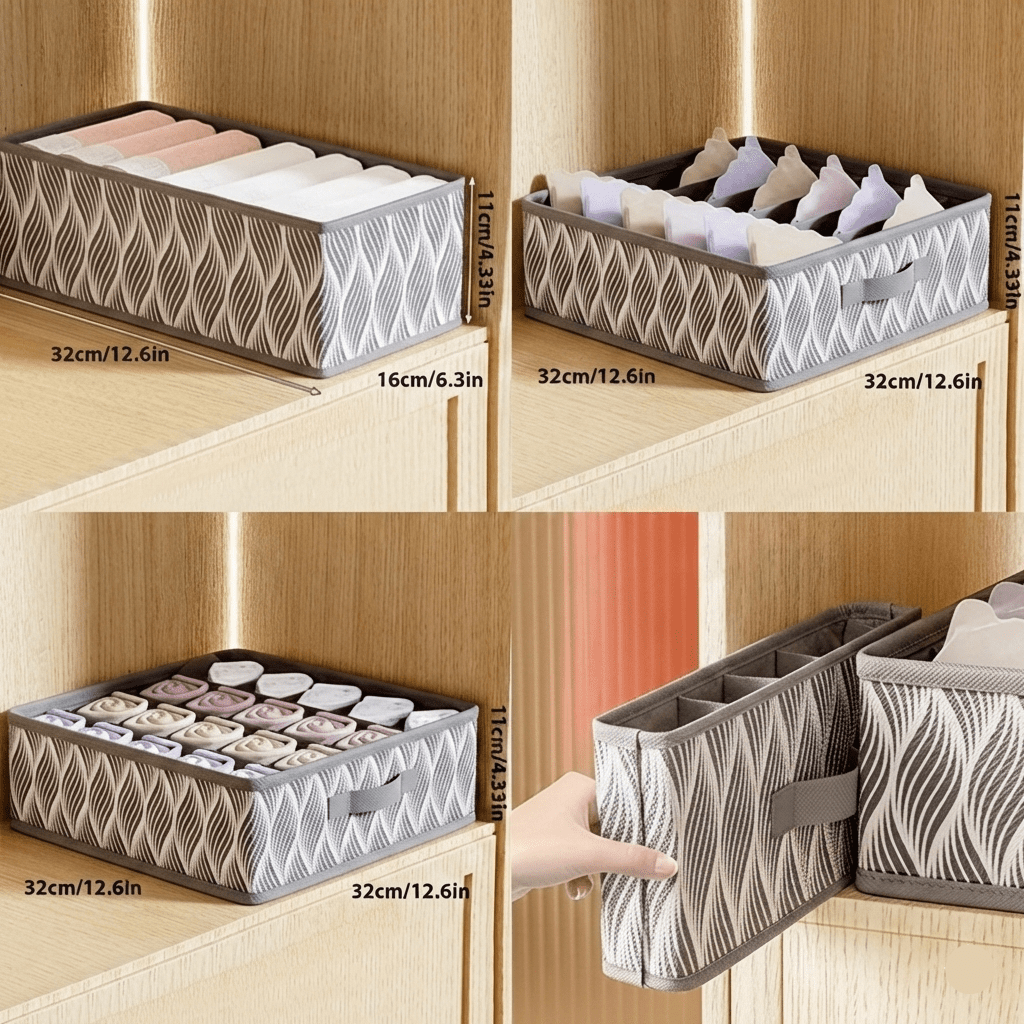 Foldora Kompakter faltbarer Schubladen-Organizer — Platzsparendes Design