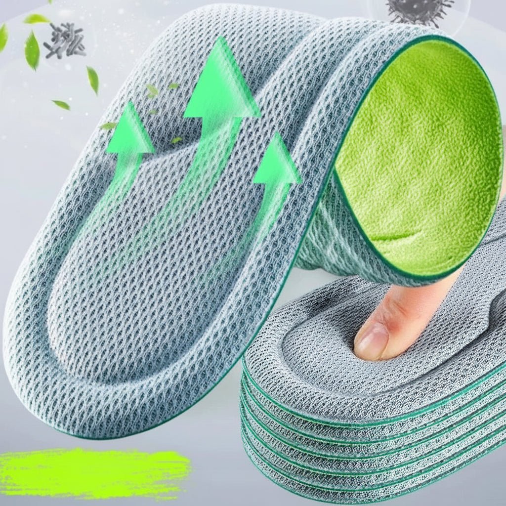 FootPure Unisex-Einlegesohlen — Sauber gepolsterte Unterstützung aus Memory-Schaum