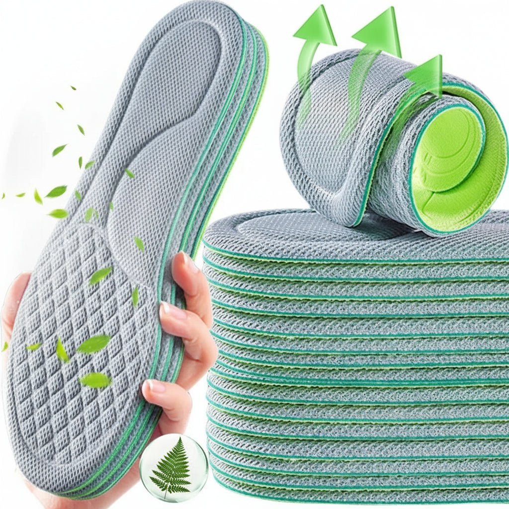 FootPure Unisex-Einlegesohlen — Sauber gepolsterte Unterstützung aus Memory-Schaum