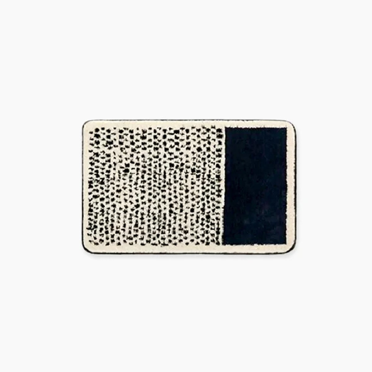 FORMELLE Handcrafted Bath Mat — Non-Slip Backing, Abstract Pattern