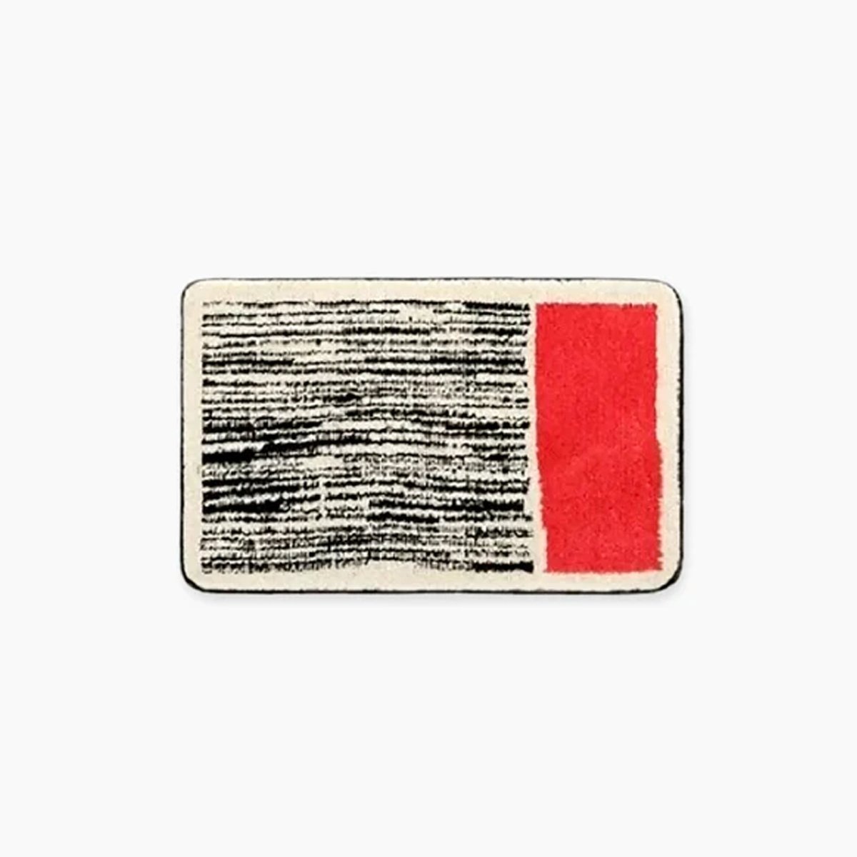 FORMELLE Handcrafted Bath Mat — Non-Slip Backing, Abstract Pattern
