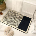 FORMELLE Handcrafted Bath Mat — Non-Slip Backing, Abstract Pattern