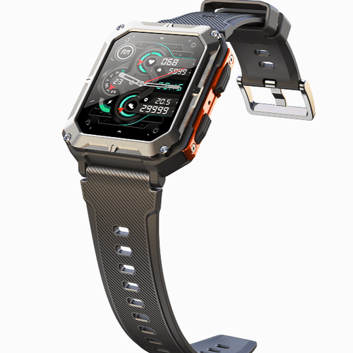 Aureon Smartwatch-Begleiter aus Stahl — Edelstahlgehäuse, zuverlässiger Gesundheits-Tracker