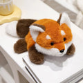 FOXGIGGLE Peluche morbido a forma di volpe — Forma coccolosa, consistenza confortevole