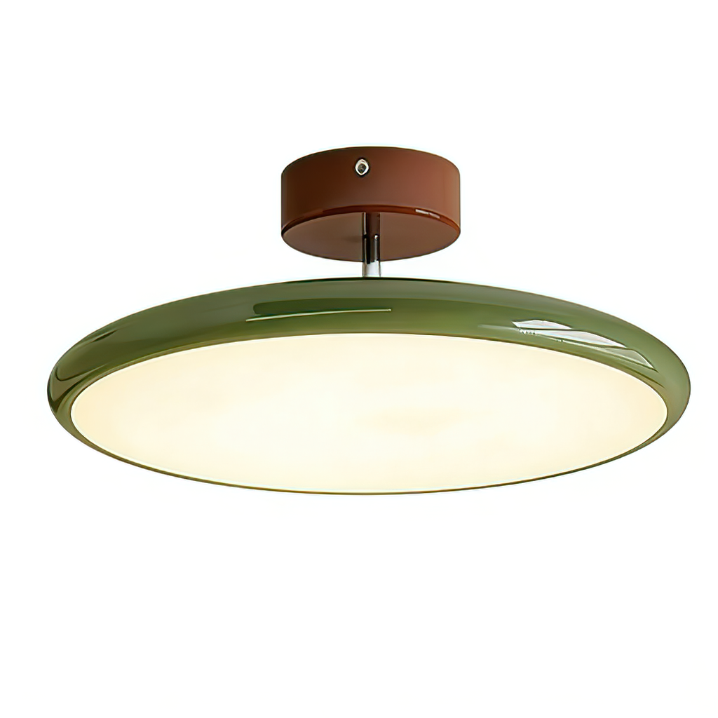 French Retro Cream Saucer Ceiling Lamp | wildoxy