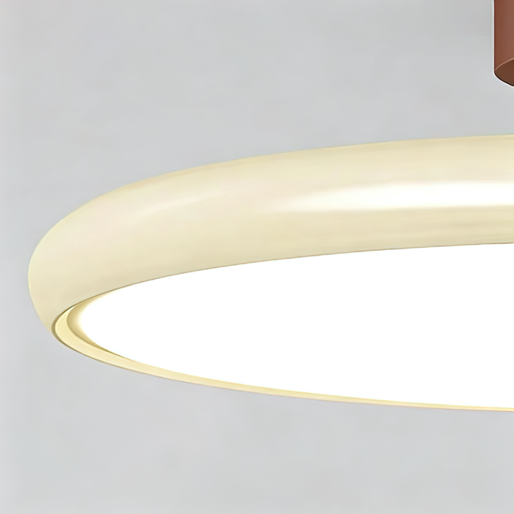French Retro Cream Saucer Ceiling Lamp | wildoxy