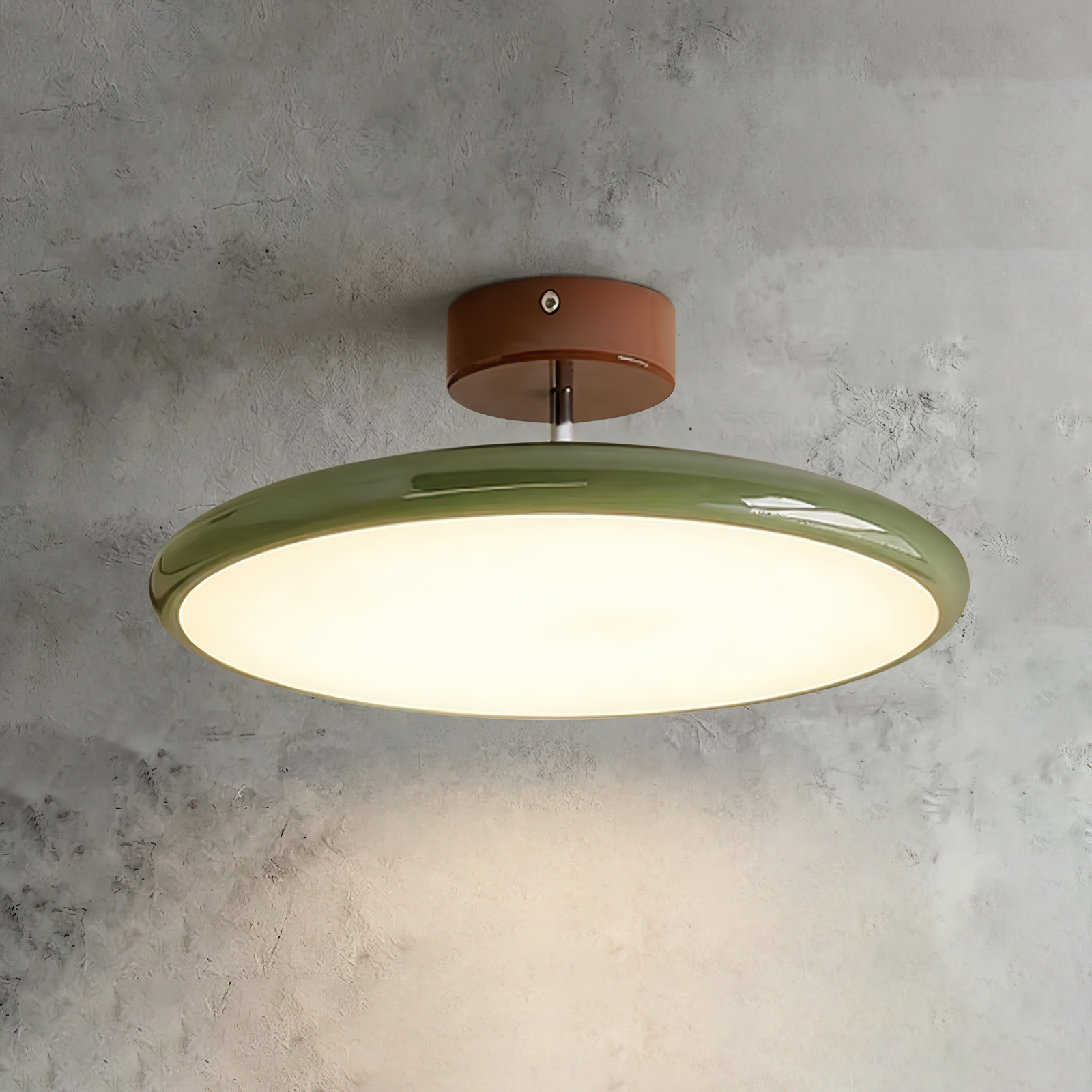 French Retro Cream Saucer Ceiling Lamp | wildoxy