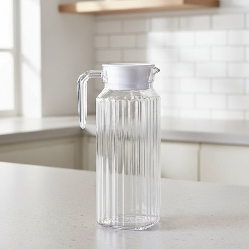 FreshPitch 1.1L Plastic Juice Pitcher — Ergonomic Handle, Quick-Cleaning Design, Lightweight Build