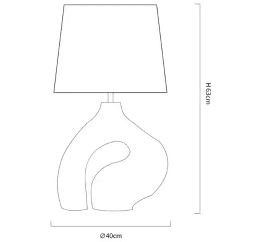 Elora NovaLume Modern Table Lamp — 12W LED, AC Power