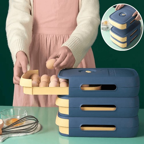 AeroShell Keeper Egg Drawer — Compact Ventilated Lid-Free Storage Tray
